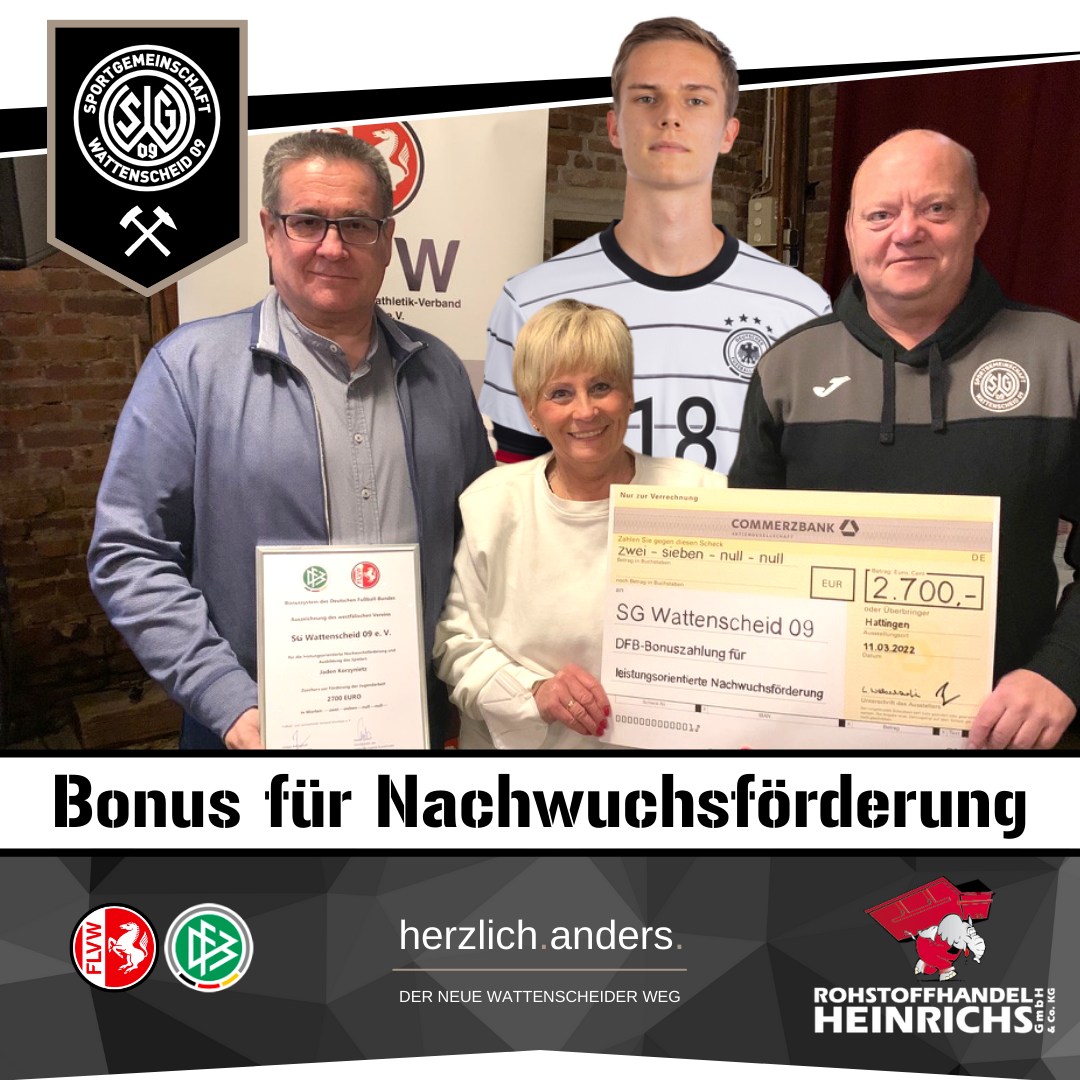 Bonus Nachwuchsförderung
