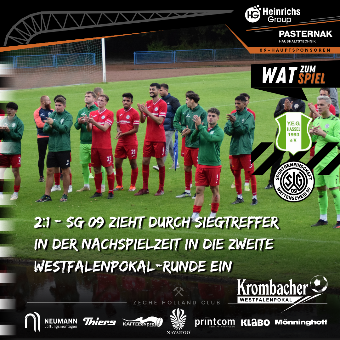 Spieler stehen vor der Tribüne und bedanken sich bei den Fans.