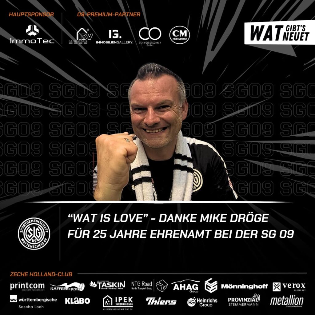 Danke Mike Dröge für 25 Jahre Ehrenamt